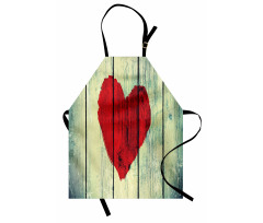 Kalpler Mutfak Önlüğü Kalp Ahşap Etkili
