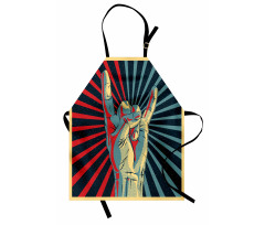 Rock 'n' Roll Hand Sign Apron