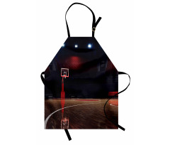 Empty Basketball Court Apron