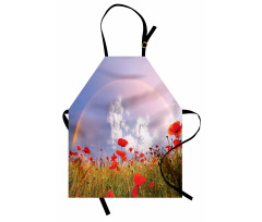 Poppy Flowers on Meadow Apron