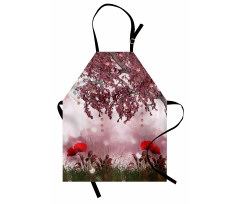 Dream Garden with Poppies Apron