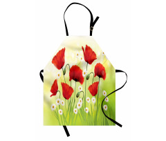 Floral Chamomile Poppy Apron