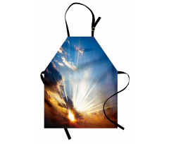 Sunbeams in Sky Scenery Apron