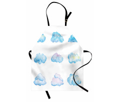 Cartoon Fluffy Clouds Apron