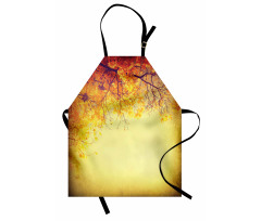 Retro Autumn View Apron