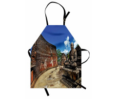 Asian Lotus Theme Building Apron