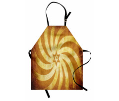 Grunge Star Sunrays Apron