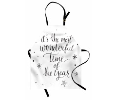 Christmas Cheer Typography Apron