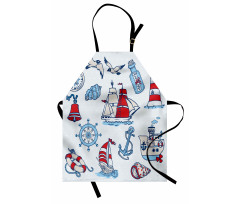 Cartoon Nautical Apron