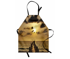 Old Wood Deck Sunset Apron