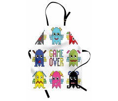 Pixel Robot Emotion Apron