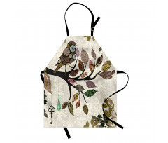 Spring Floral Birds French Apron