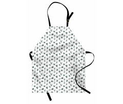 Vintage Garden Art Pattern Apron