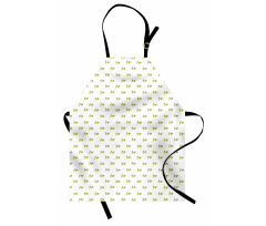 Minimal Flowers Nature Art Apron