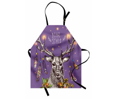 Wild Rein Deer Hand Drawn Apron