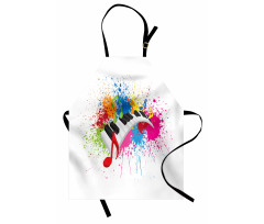 Paint Splatter Keyboard Fun Apron