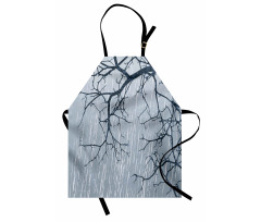 Rainy Day Winter Branches Apron