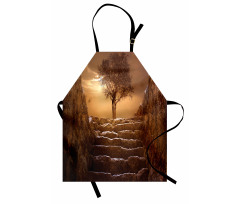 Brown Sky Sunset Cloudy Apron