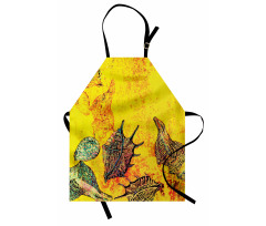 Seashells Animal Grunge Apron