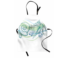 Pastel Color Sealife Apron