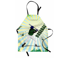 Grunge Baseball Pop Art Apron