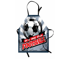 Grungy Football Pop Art Apron