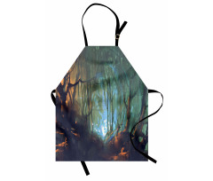 Mystic Dark Forest Apron