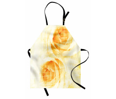 Watercolor Rose Flower Apron