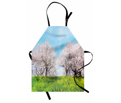 Japanese Spring Flowers Apron