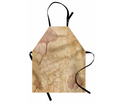 Vintage Leaves Grunge Apron