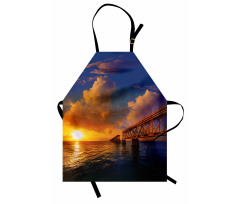 Romantic Scenery Ocean Apron