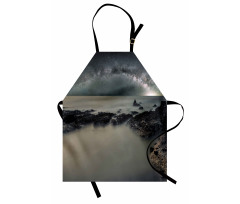 Milky Way Foggy Space Apron