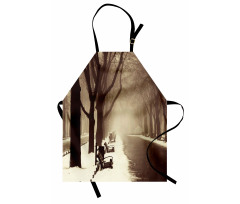 Street View Foggy Day Apron