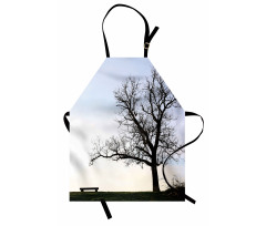 Wooden Bench Evening Apron