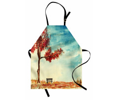 Watercolor Artwork Bench Apron