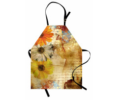 Flowers and Poetry Art Apron
