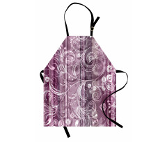 Flowers Leaves Retro Apron