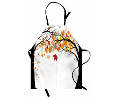 Trees with Dried Leaves Apron