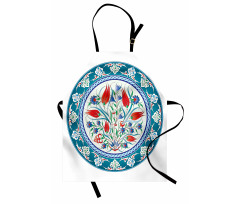 Turkish Tulip Floral Art Apron