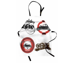 Retro Cars Pop Art Apron