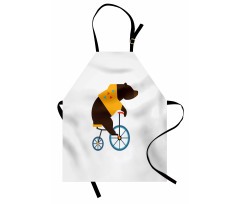 Bear Bicycle Circus Apron