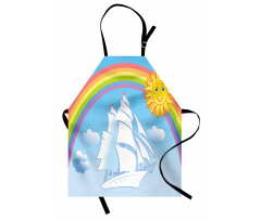 Motivational Ship Rainbow Apron