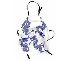 Japanese Dragons Mythical Apron