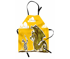 Knight with Dragon Apron