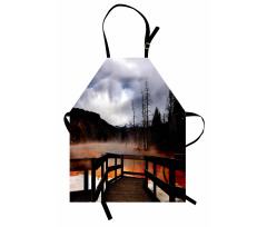 Hot Spring Scenery Apron