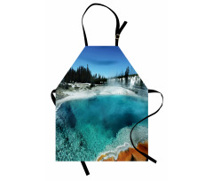 Snowy Forest Pool Apron