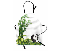 Panda Bear Bamboo Apron