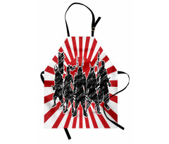 Samurai Ninja Retro Apron