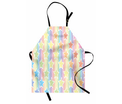 Star Rainbow Stripes Apron