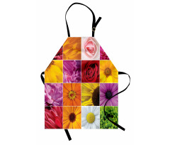 Colorful Flowers Rose Apron